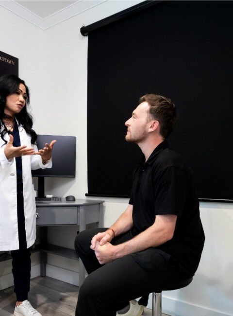 A YNC doctor talks a patient through his plan
